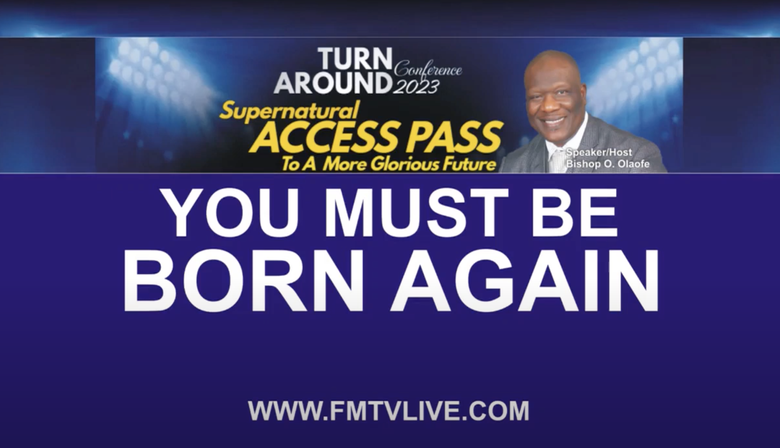 You Must Be Born Again
